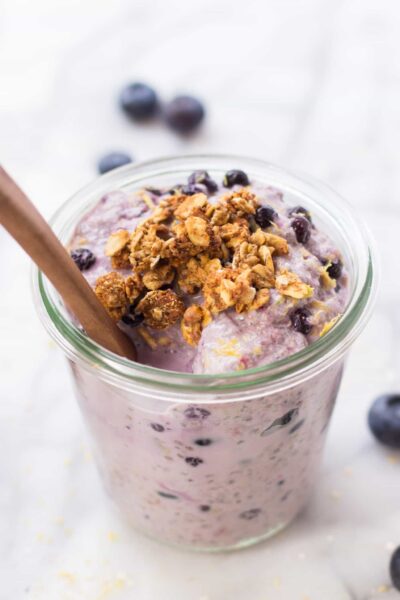 Overnight Blueberry Quinoa – (Keto Favorite)